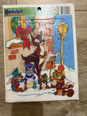 1989 Rudolph The Red Nosed Reindeer Frame Tray Puzzle - - Изображение 1 из 4