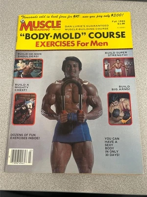 MUSCLE TRAINING bodybuilding magazine BODY MOLD COURSE for Men Fall 1980 - Image 1 of 4