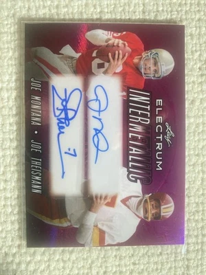 2024 Hoja Electrum Intermetálico Doble Automático Joe Montana/Joe Theismann #’d 2/4 Foto 1 de 3