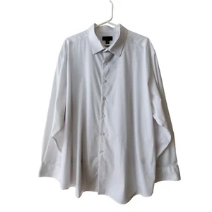 Alfani Regular Fit White Long Sleeve Button Down Dress Shirt Men's Size XXL New - Picture 1 of 10