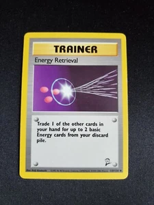 Energy Retrieval - Vintage Pokémon Base Set 2 WOTC #110/130 - FREE SHIPPING - LP - Picture 1 of 2