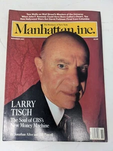 Manhattan Inc. Magazine November 1987 Larry Tisch/Tom Wolfe on Wall Street - Picture 1 of 3