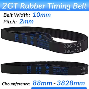 GT2 Rubber Timing Belt Width 10mm Pitch 2mm for 3D Printer & CNC, Close Loop - Picture 1 of 9