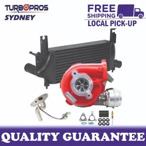GEN1 Turbo+75mm Intercooler+Oil Feed Pipe For Nissan Patrol GU 3.0L Common Rail - Foto 1 di 15