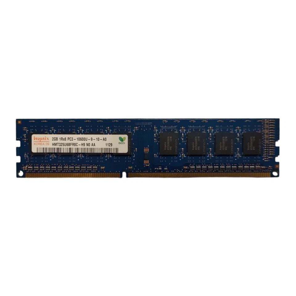 Hynix 2GB RAM PC3-10600U DDR3-1333 1Rx8 UDIMM HMT325U6BFR8C-H9 - Image 1 of 1