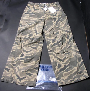 Aelfric Eden Wrinkle Camouflage Loose Jeans Green Camo Size 32 NWT - Picture 1 of 11