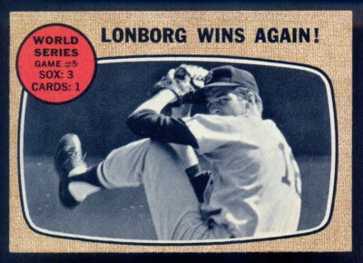 1968 TOPPS OPC O PEE CHEE #155 World Series Jim Lonborg EX-NM Red sox Game 5 - Image 1 of 2