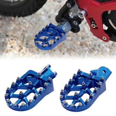 Blue Aluminum Rest Pedal Foot Pegs For Surron Dirt Bike Light BeeX/S SegwayX160 - Image 1 of 4
