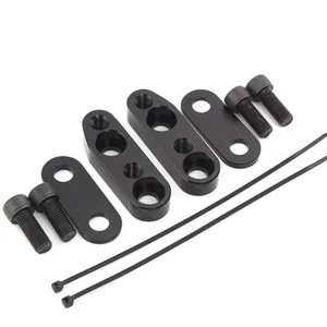Black Handlebar Risers Adapter Mount For Honda Goldwing GL1800 GL 1800 2001-2017 - Picture 1 of 11