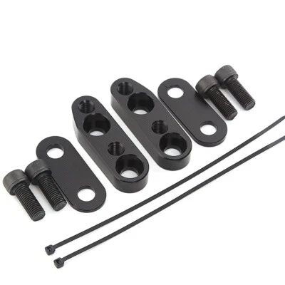 Soporte adaptador elevadores de manillar negro para Honda Goldwing GL1800 GL 1800 2001-2017 Foto 1 de 4