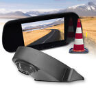 Rear View Camera Setup 7 Inch Rearview Mirror Monitor With 2 Video In For Dvd Tv
