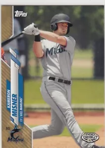 Tarjeta de novato Topps Pro 2020 debut Cameron Misner Gold 1st #170 Marlins 17/50 - Imagen 1 de 1
