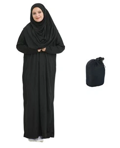 Muslim Dress For Women With Hijab Abaya Instant Prayer Clothes Set Islamic We... - Picture 1 of 7