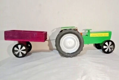 Handmade Big Tractor Trolly Model Toy Show-Piece Wooden Tractor Toy - Image 1 of 4
