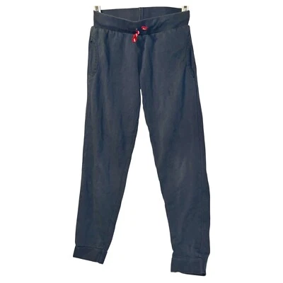 Pantalones deportivos/joggers ajustados Hanna Andersson Spmk, rizo de algodón azul, 140 cm/10 Foto 1 de 4