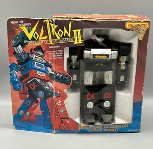 Vintage 1984 Matchbox Voltron II Black Gladiator Complete With Box - Picture 1 of 14