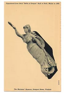 BARK Figurehead Bell of Oregon Ship MARINERS MUSEUM Newport News VA Postcard DB - Picture 1 of 2