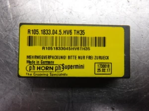 PH Horn Carbide Inserts QTY2 R105.1833.04.5.HV6 TH35 (LOC2102A) - Picture 1 of 4