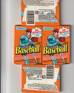 1990 Donruss Baseball Wax Packs/Factory Sealed /16 MLB Cards And 3 Puzzles Cards