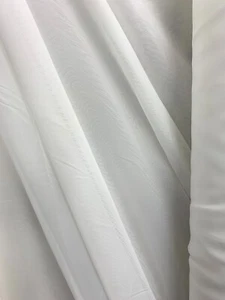 MILK WHITE Sheer Voile Polyester Drapery Apparel Fabric (118 in.) Vendido BTY - Imagen 1 de 1