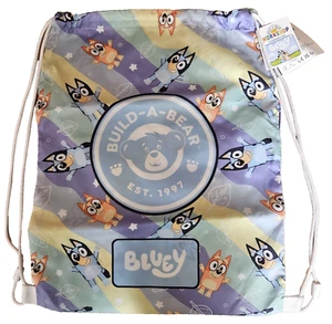 Build A Bear Accessory Bluey Bag Drawstring Cinch Plush Carrier Sack NEW w Tags - Picture 1 of 5