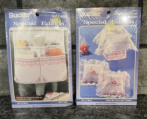 2 Vintage Bucilla Special Edition Row of Roses Stitchery Kits #63988 & #63987 - Picture 1 of 8