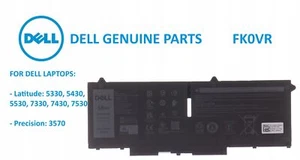 Bateria DELL Lattitude 5330 5430 5530 7330 MODEL: FK0VR - Zdjęcie 1 z 4