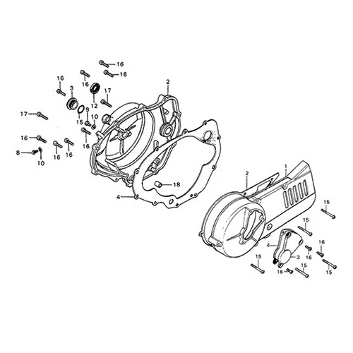 HONDA MT 125 R ROADRACER 1977-1978 Kit viti brugola inox motore MT125R MT125 Foto 1 de 1