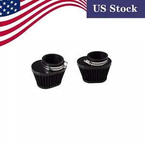 For Honda Shadow Spirit 750 VT750C2 - 2x 51mm Black Air Filter Pods - Picture 1 of 12