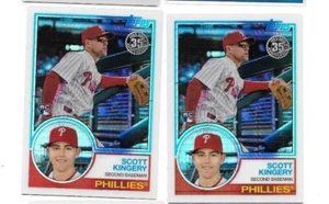 2 2018 TOPPS CHROME UPDATE 1983 refractor SCOTT KINGERY PHILLIES ROOKIE RC - Picture 1 of 1