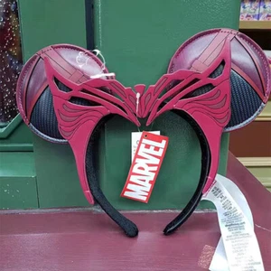 2023 Scarlet Witch Ears Collection Wanda Disney Parks Marvel Comics Headband Cos - Picture 1 of 6
