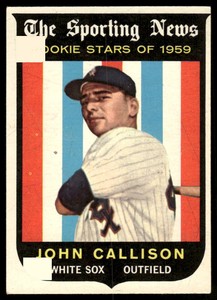 1959 TOPPS JOHN CALLISON 119 VG-EX ROOKIE STAR RC BASEBALL CHICAGO WHITE SOX