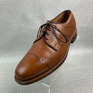 Allen Edmonds Troy Oxford Kastanie Leder Kappe Brogue Zehe Schnürschuhe Größe 8D - Bild 1 von 12