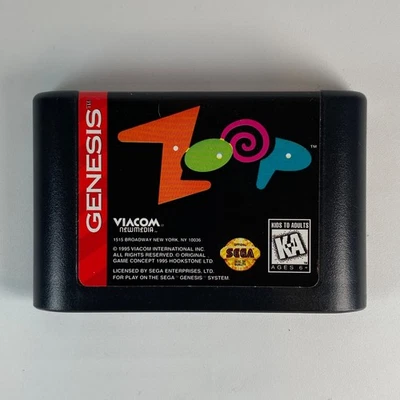 Zoop (Sega Genesis, 1995) Authentic Cartridge Only - Image 1 of 3