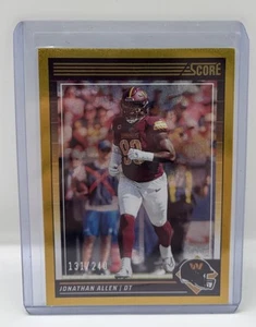 2024 Panini Score Football Jonathan Allen Gold 212/240 #280 - Picture 1 of 2