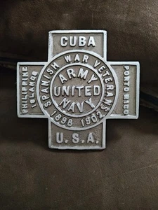 Spanish War Veterans Army United Navy Grave Marker - Bild 1 von 3