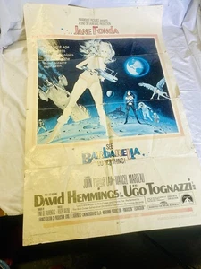 SUPER RARE NUMBERED 68/274 ORIGINAL 1968 BARBARELLA 40” movie poster Jane Fonda - Bild 1 von 13