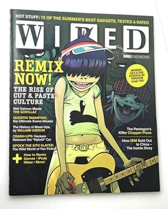 WIRED MAGAZINE Gorillaz 2005 July Quentin Tarantino NICE FRONT COVER LN+! - Picture 1 of 8