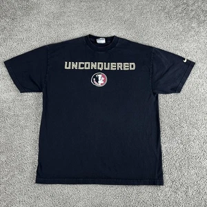 Maglietta Vintage Florida State Seminoles Uomo XL NCAA Calcio Unconquered Nike Tee - Foto 1 di 8