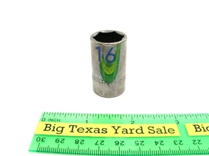 16mm Matco 1/2" Drive 6pt Socket C16M6A - Picture 1 of 2