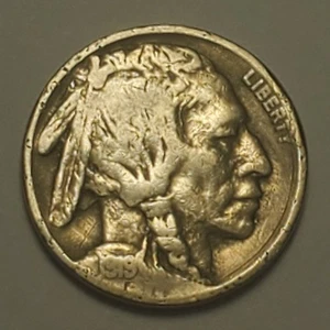 Nicer Low Mintage 1919 P Buffalo Head Nickel - Foto 1 di 2