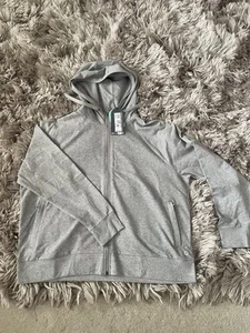 Brand New & Tags, Grey M&S Quick Dry Hoodie With Zip Pockets. Size 20. RRP £30. - Picture 1 of 5