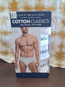 Tommy Hilfiger Cotton Classics Hüftslip 4er Pack weiß Herren Größe M - Bild 1 von 3