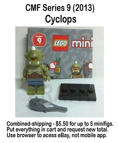LEGO 71000 Series 9 CMF Cyclops minifigure 2013 Complete combined-shipping club - Image 1 of 1