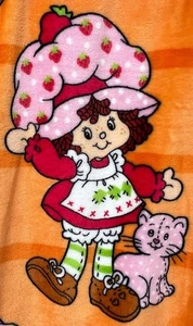 Manta de felpa de Halloween Strawberry Shortcake 50 x 70 NUEVA 🍓🍓🎃🎃 - Imagen 1 de 5