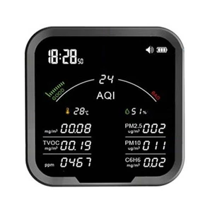 Wifi Enabled 10 in 1 Indoor Air Quality Tester with PM25 and Temperature - Picture 1 of 26