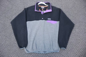 Vintage Patagonia Synchilla Damen Medium schwarz/grau/lila Fleecepullover - Bild 1 von 4
