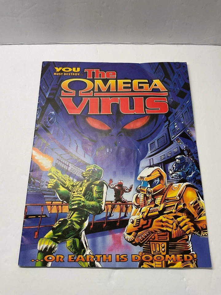 The Omega Virus Rulebook Juego de Mesa De Colección Ciencia Fi Obra de Arte Retro 1992 Foto 1 de 4
