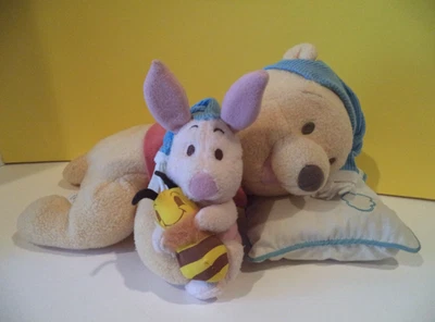 老式 2000 年 FISHER PRICE 小熊维尼唱歌睡觉 - 可正常工作! — 第 1/4 张图片