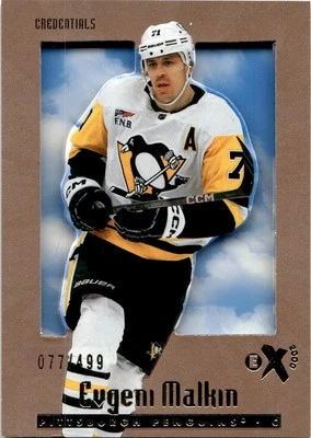 2023-24 SKYBOX E-X 2000 CREDENTIALS EVGENI MALKIN /499 PITTSBURGH PENGUINS #25 - Image 1 of 2